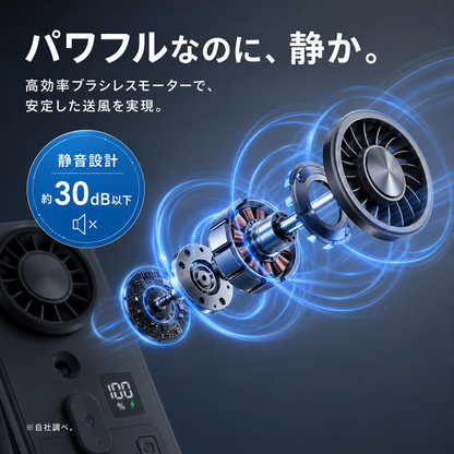 瞬涼ミスト™ ハンディファン｜ミスト搭載・卓上スタンド付き